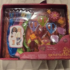 Our Generation New In Box Attached At The Clip Hair Accessories Butterfly